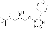 噻吗洛尔分子结构 (CAS 26839-75-8)