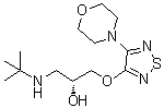 (R)-Timolol molecular structure (CAS 26839-76-9)