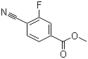 结构式 CAS# 268734-34-5, 4-氰基-3-氟苯甲酸甲酯