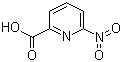 结构式 CAS# 26893-68-5, 6-硝基吡啶-2-甲酸