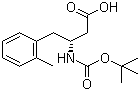 结构式 CAS# 269398-80-3, Boc-(R)-3-氨基-4-(2-甲基苯基)丁酸; (R)-N-叔丁氧羰基-3-氨基-4-(2-甲基苯基)丁酸