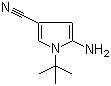 5-Amino-1-tert-butyl-1H-pyrrole-3-carbonitrile molecular structure (CAS 269726-49-0)