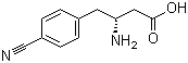 (R)-3-Amino-4-(4-cyanophenyl)butanoic acid molecular structure (CAS 269726-85-4)