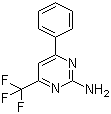 2-Amino-4-phenyl-6-(trifluoromethyl)pyrimidine molecular structure (CAS 26974-09-4)