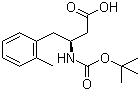 Boc-(S)-3-Amino-4-(2-methylphenyl)butanoic acid molecular structure (CAS 270062-90-3)