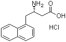 (S)-3-氨基-4-(1-萘基)丁酸盐酸盐分子结构 (CAS 270063-00-8)