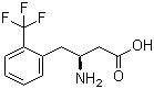 structure of CAS# 270065-73-1, (S)-3-Amino-4-(2-trifluoromethylphenyl)butanoic acid;(betaS)-beta-Amino-2-(trifluoromethyl)benzenebutanoic acid