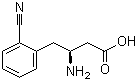 (S)-3-氨基-4-(2-氰基苯基)丁酸分子结构 (CAS 270065-82-2)