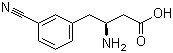 结构式 CAS# 270065-85-5, (S)-3-氨基-4-(3-氰基苯基)丁酸