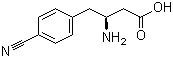(S)-3-氨基-4-(4-氰基苯基)丁酸分子结构 (CAS 270065-88-8)