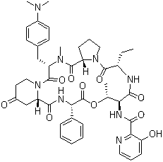 结构式 CAS# 270076-60-3, 普那霉素