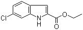 structure of CAS# 27034-51-1, 6-Chloroindole-2-carboxylic acid ethyl ester