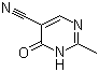 1,6-Dihydro-2-methyl-6-oxo-5-pyrimidinecarbonitrile molecular structure (CAS 27058-54-4)
