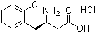 (S)-3-氨基-4-(2-氯苯基)丁酸盐酸盐分子结构 (CAS 270596-36-6)