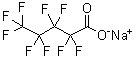 全氟戊酸钠分子结构 (CAS 2706-89-0)