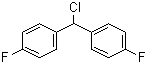 structure of CAS# 27064-94-4, 4,4'-Difluorodiphenylmethylchloride;Bis(4-fluorophenyl)chloromethane; 1,1'-(Chloromethylene)bis(4-fluorobenzene)