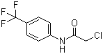 2-Chloro-N-[4-(trifluoromethyl)phenyl]acetamide molecular structure (CAS 2707-23-5)
