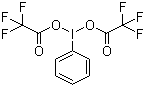 structure of CAS# 2712-78-9, [Bis(trifluoroacetoxy)iodo]benzene;Phenylbis(trifluoroacetato-O)iodine; BTI