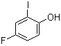 structure of CAS# 2713-29-3, 2-Iodo-4-fluorophenol;4-Fluoro-2-iodophenol; 5-Fluoro-2-hydroxyiodobenzene