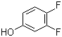 结构式 CAS# 2713-33-9, 3,4-二氟苯酚