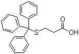 structure of CAS# 27144-18-9, 3-Tritylsulfanylpropionic acid;S-Trityl-3-mercaptopropionic acid