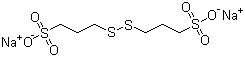 Bis-(sodium sulfopropyl)-disulfide molecular structure (CAS 27206-35-5)