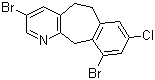 8-Chloro-3,10-dibromo-5,6-dihydro-11H-benzo[5,6]cycloheptal[1,2-b]pyridine molecular structure (CAS 272107-22-9)
