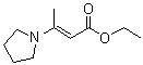 structure of CAS# 2723-42-4, Ethyl 3-(1-pyrrolidinyl)crotonate;Ethyl 3-pyrrolidino-2-butenoate; Ethyl 3-pyrrolidinocrotonate; Ethyl beta-(N-pyrrolidinyl) crotonate