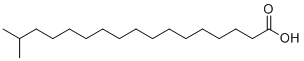Isostearic acid molecular structure (CAS 2724-58-5)