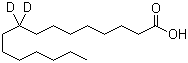 Hexadecanoic-9,9-D2 acid molecular structure (CAS 272442-14-5)