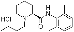 structure of CAS# 27262-48-2, Levobupivacaine hydrochloride;S-(-)-1-Butyl-2',6'-pipecoloxylidide hydrochloride