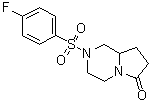 structure of CAS# 272786-64-8, 2-[(4-Fluorophenyl)sulfonyl]hexahydropyrrolo[1,2-a]pyrazin-6(2H)-one;DM 232; Unifiram