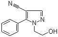 1-(2-Hydroxyethyl)-5-phenyl-1H-pyrazole-4-carbonitrile molecular structure (CAS 27328-72-9)
