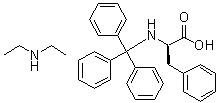 N-Ethylethanamine compd. with N-(triphenylmethyl)-D-phenylalanine (1:1) molecular structure (CAS 273747-93-6)
