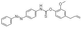 [4-(4-Phenylazo)phenyl]-carbamothioic acid O-[2-methoxy-4-(2-propenyl)phenyl] ester molecular structure (CAS 2744-83-4)