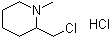 2-Chloromethyl-1-methylpiperidine hydrochloride molecular structure (CAS 27483-92-7)