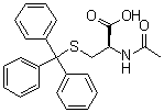 结构式 CAS# 27486-87-9, N-乙酰基-S-三苯甲基-L-半胱氨酸