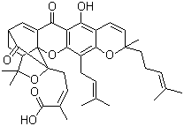 结构式 CAS# 2752-65-0, 藤黄酸