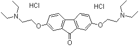 Tilorone dihydrochloride molecular structure (CAS 27591-69-1)