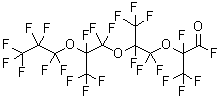 Perfluoro(2,5,8-trimethyl-3,6,9-trioxadodecanoyl) fluoride molecular structure (CAS 27639-98-1)