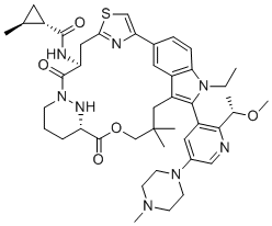 structure of CAS# 2765081-21-6, RMC-6236;Ras-IN-2; (1S,2S)-N-[(7S,13S)-21-ethyl-20-[2-[(1S)-1-methoxyethyl]-5-(4-methylpiperazin-1-yl)pyridin-3-yl]-17,17-dimethyl-8,14-dioxo-15-oxa-4-thia-9,21,27,28-tetrazapentacyclo[17.5.2.12,5.19,13.022,26]octacosa-1(25),2,5(28),19,22(26),23-hexaen-7-yl]-2-methylcyclopropane-1-carboxamide