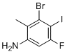 structure of CAS# 2765413-92-9, 3-Bromo-5-fluoro-4-iodo-2-methyl-aniline