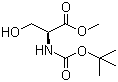 Boc-L-serine methyl ester molecular structure (CAS 2766-43-0)