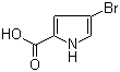 4-Bromo-1H-pyrrole-2-carboxylic acid molecular structure (CAS 27746-02-7)