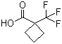 结构式 CAS# 277756-45-3, 1-三氟甲基环丁烷-1-羧酸