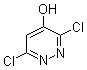 3,6-Dichloro-4-pyridazinol molecular structure (CAS 2779-81-9)