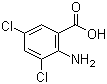 3,5-Dichloroanthranilic acid molecular structure (CAS 2789-92-6)