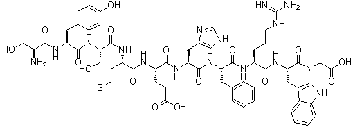 structure of CAS# 2791-05-1, (1-10)-Corticotropin;alpha1-10-Corticotropin; beta1-10-ACTH; beta1-10-Corticotropin