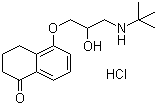 Levobunolol hydrochloride molecular structure (CAS 27912-14-7)