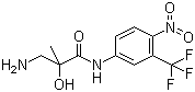 3-Amino-2-hydroxy-2-methyl-N-[4-nitro-3-(trifluoromethyl)phenyl]propanamide molecular structure (CAS 279228-81-8)